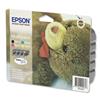 Epson T0615 Inkjet Cartridge Teddy Page Life [Pack 4] - C13T06154010