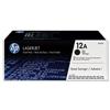 Hewlett Packard (HP) No. 12A Laser Toner Cartridge Page Life 4000pp Black Ref Q2612AD [Pack 2]
