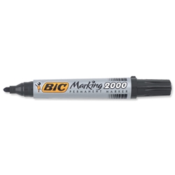 Bic Marking 2000 Permanent Marker Bullet Tip Line Width 1.7mm Black Ref 820915 [Pack 12]