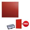 Sigel Artverum Tempered Glass Magnetic Board 480x480mm Red - GL114-XX