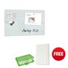 Sigel Artverum Tempered Glass Magnetic Board 780x480mm - GL131-XX