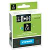 Dymo D1 Tape 19mmx7m Black & White - 45810 S0720910