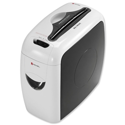 Rexel StylePlus Shredder 4x23mm Cross Cut Credit Cards 7x80gsm A4 W180xD370xH340mm Ref 2101946UK