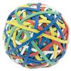 Rubber Band Ball of 200 Bands Natural Rubber Assorted Ref RBB1