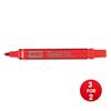 Pentel N50 Permanent Marker Bullet [Pack 12] [3 For 2] - N50Red-XX