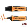 Stabilo Boss Executive Highlighters Anti-smudge with Soft Grip Orange Ref 73/54 [Pack 10]