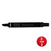 Pentel N60 Permanent Marker Chisel [Pack 12] [3 For 2] - N60Blk-XX