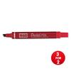 Pentel N60 Permanent Marker Chisel [Pack 12] [3 For 2] - N60Red-XX