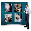 Nobo Curved Concertina Wall Display Lightweight Pop-up W2600xD680xH2140mm Ref 35238546