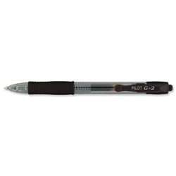 Pilot G2 Rollerball Pens Retractable Gel Ink 0.7mm Line Width Black Office Stationery [Pack 12]
