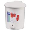 Vanity Pedal Bin with Liner W205xH228mm Capacity 2.9 Litres White