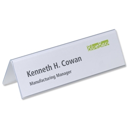 Durable Inserts for Duraprint Table Place Name Holder 61x210mm Ref 1460 [Pack 20]