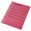 Esselte Coloured Pocket Polypropylene Multipunched [Pack 10] - 47203