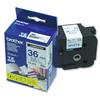Brother TZE Tape Labels 36mm Blue-White - TZE263