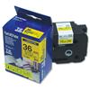 Brother TZE Labels Tape 36mm Black & Yellow - TZE661