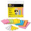 Post-It Super Sticky Label Pads 15.8x57.1mm 47.6x73 73x73 77x117mm Assorted Ref 2900M16EU [400 Labels]