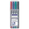 Staedtler Lumocolour Permanent Black & Red Marker Pen - 316WP4