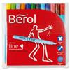 Berol Fine Pen 0.6mm line 12 Assorted Colours [Pack 12] - S0376510