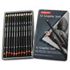 Derwent Graphic Pencils Sketching Graphite 9B-H [Pack 12] - 34215