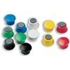 Nobo Magnetic Drawing Pins Round Plastic Diameter 18mm Assorted Ref 19
