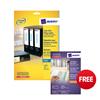 Avery Filing Labels Inkjet Lever Arch - J8171-25