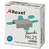 Rexel No. 25 Staples 4mm Box of 5000 - 05025