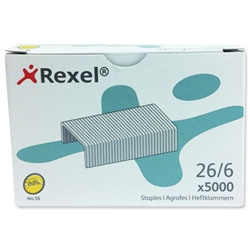 Rexel NO 56 Staples 6mm [Pack 5000]