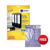 Avery Filing Labels Inkjet Lever Arch - J8171-25
