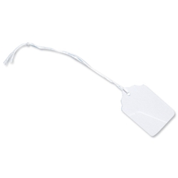 Merit Strung Tickets Durable 48x30mm White Ref TK7106 [Pack 1000]