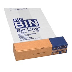 Acorn Big Bin Liners Re-usable Clear/Printed 1092x762mm Ref 142966 [Roll 50]