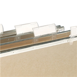 Elba Verticfile Tabs Plastic For Suspension Files Clear Ref 100330216 [Pack 50]