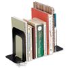 Standard Bookends Stepped Black [Pack 2]