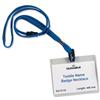 Durable Textile Lanyard with Safety Closure for Name Badges 440mm Blue