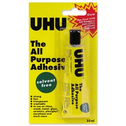UHU All Purpose Glue Strong Solvent-free Washable 32ml Ref 44931