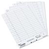 Rexel Crystalfile Card Inserts for Suspension File Tabs Sheet of 51 White Ref 78050