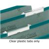 Rexel Crystalfile Classic Tabs Plastic Clear [Pack 50] - 78289