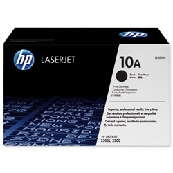Hewlett Packard (HP)  Laser Ink Cartridge 10A Toner  Page Life 6000pp Black [for LaserJet 2300] Ref Q2610A