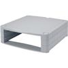 Compucessory Monitor Screen Riser 34-100mm Storage Stackable 15kg Load H100mm Grey Ref CCS252304