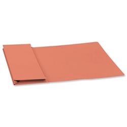 Guildhall Document Wallet Full Flap 315gsm Capacity 35mm Foolscap Orange Ref PW2-ORGZ [Pack 50]