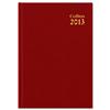 Collins 2013 Desk Diary Day to Page Current and Forward Year Planners W210xH297mm A4 Red Ref 44RED