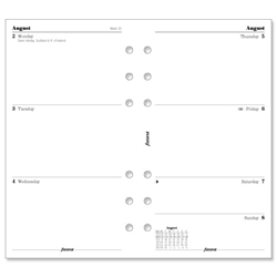 Filofax 2012-13 Mid-year Diary Refill Insert Personal W95xH171mm Ref 6845212