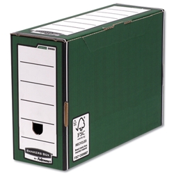 Fellowes R-Kive Premium Transfer File W127xD359xH254mm Green and White Ref 00060-FFSP1 [Pack 10]