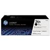 HP No. 36A Laser Toner Cartridge Page Life 2000pp Black [Pack 2] - CB4