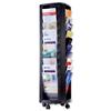 Fast Paper Literature Display Carousel Mobile 40 x 23mm A4 Pockets W440xD440xH1485mm Black Ref 273.01