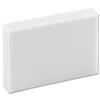 Pencil Eraser for HB and Softer Grades 56x40x10mm White [Pack 10]