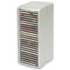 Fellowes CD Storage Spring Tower for 25 Disks W150xD170xH385mm Metallic Silver Ref 98290