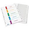 Elba Dividers Europunched 1-12 Clear Tabs A4 White - 100204617