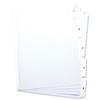 Elba Dividers Unpunched 1-5 Clear Tabs A4 White [Pack 20] - 400007504