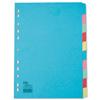 Elba Card Dividers Europunched 10-Part A4 Plus Extra Wide - 100080807