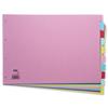 Elba Card Divider Europunched 10-Part A3 Assorted - 100080772